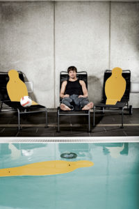 Diego Ribas da Cunha, portrait, pool, soccer player, Diego Ribas da Cunha, portrait, pool, soccer player,